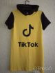 Новое яркое жёлтое платье с капюшоном Тик Ток, девочке подростку, р.40