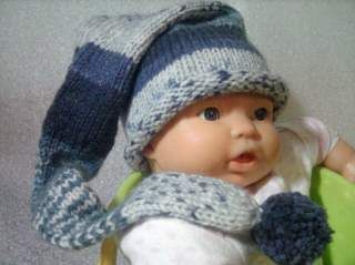 Шерстяна шапка буратінка малюку/ляльці, пог 15-24