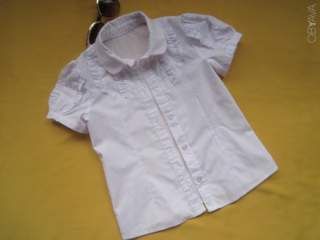 Красивая качественная нарядная блузка, рубашка в школу, на 7-9лет