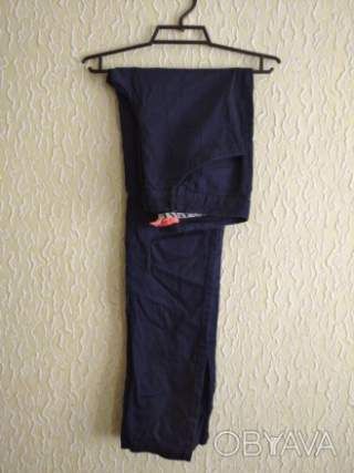 Женские классические синие штаны брюки, р.36, Бангладеш, Mango