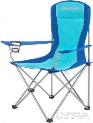 Стул складной KingCamp Arms Chairin Steel (KC3818) Blue