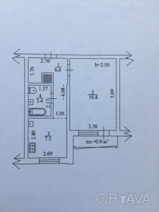 Продам 1 кімнатну квартиру