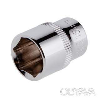 Головка шестигранна 3/8", 15 мм, Cr-V STORM INTERTOOL ET-0415