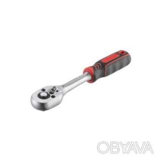 Рукоятка з храповим механізмом на 45 зубів 1/4'' (Проф) CrV INTERTOOL