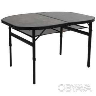 Стол Bo-Camp Northgate Oval 120x80 cm Black/Grey (1404187)