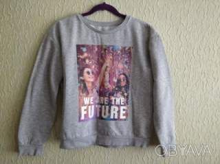 Теплый на флисе свитшот, реглан, толстовка, кофточка, на 10-16лет, H&M