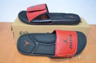 Кожаные мужские шлепанцы Jordan.Шлепанцы мужские.