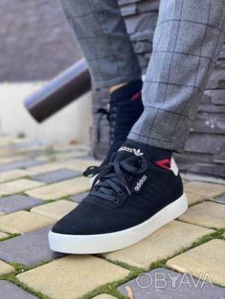 Кожаные кроссовки Adidas.Мужские кроссовки Адидас.Натуральная кожа.