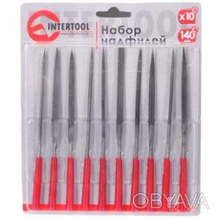 Набір надфілів 10 од., 140 мм INTERTOOL HT-3708