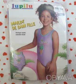 Супер купальник для девочки lupilu, 110/116, германия 4-6 лет