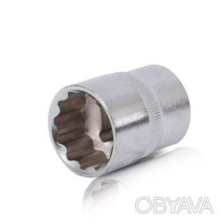 Головка дванадцятигранна STORM 1/2", 22 мм INTERTOOL ET-0222
