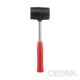 Киянка гумова 450 г, чорна гума, металева ручка INTERTOOL HT-0231