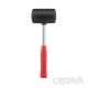Киянка гумова 680 г, чорна гума, металева ручка INTERTOOL HT-0232