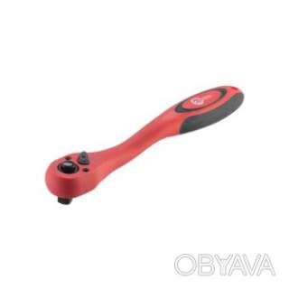 Рукоятка з храповим механізмом вигнута 3/8", 72 зуба, Cr-V