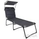 Кровать раскладная Bo-Camp Sun Lounger With Sunscreen 5 Positions Grey
