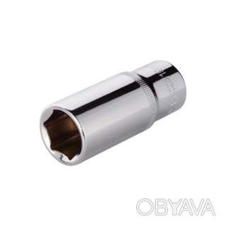 Головка шестигранна подовжена 3/8", 18×64 мм, Cr-V