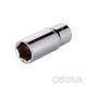 Головка шестигранна подовжена 3/8&quot;, 18&times;64 мм, Cr-V