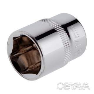Головка шестигранна 3/8", 17×20 мм, Cr-V