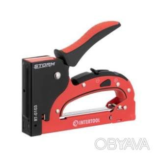 Степлер будівельний під скобу 11.3*0.70*4-14 мм, STORM INTERTOOL RT-0103