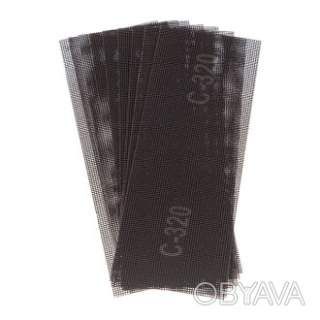 Сітка абразивна, 105 * 280 мм, зерно 320, 10 шт. INTERTOOL KT-6032