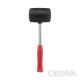 Киянка гумова 900 г, 80 мм, чорна гума, металева ручка INTERTOOL HT-0233
