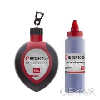 Шнур розмічальний 30м з коректором INTERTOOL MT-2506