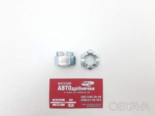 Гайка корончатая оцинкованная М20х2.5 22мм под кл30