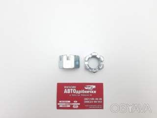 Гайка корончатая оцинкованная М24х1.5 24мм под кл34