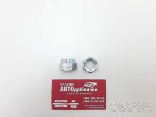 Гайка корончатая оцинкованная М16х2 19мм под кл24