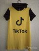 Новое яркое жёлтое платье с капюшоном Тик Ток, девочке подростку, р.40