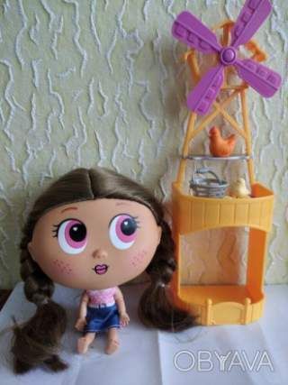 Іграшковий набір - лялька, мельниця, курочки