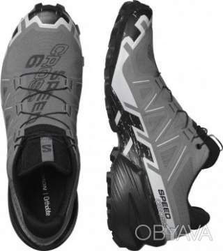 Кроссовки Salomon outdoor SPEEDCROSS 6 Quiet Shade/Black/Pearl Blue