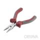 Довгогубці прямі 115 мм, прецизійні, комбіновані рукоятки INTERTOOL NT-0102