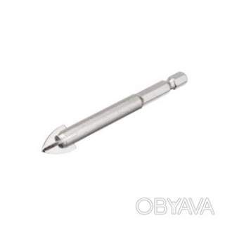 Свердло по склу та кераміці, 12 мм, HEX 1/4" INTERTOOL SD-0292