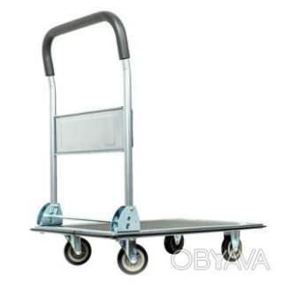 Візок ручний чотирьохколісний, 150 кг, 740×480×830 мм, колеса: 100 мм