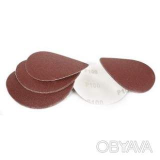 Круг наждачний на липучці 125 мм, папір клас E, щільність 220 г/м², К100