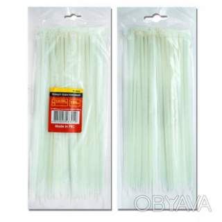 Хомут пластиковий, 2, 5×100 мм, 100 шт/упак, білий INTERTOOL TC-2510