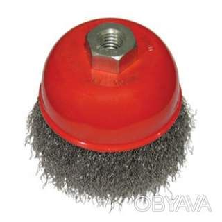 Щітка чашкова, 75 мм, M14, кручений дріт, для КШМ