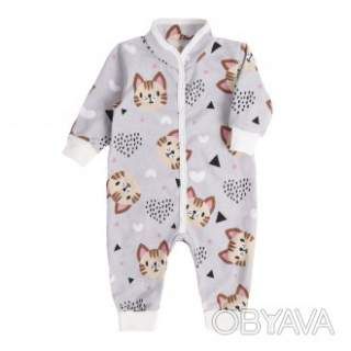 Ромпер ясельний з начосом "Марсі 2.0", Сірий, 62 (3 міс)