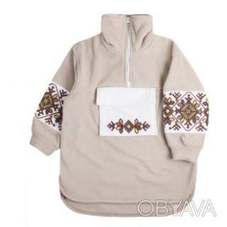 Дитячий джемпер-фліска "Карпати", Бежевий, 140 (10 років)