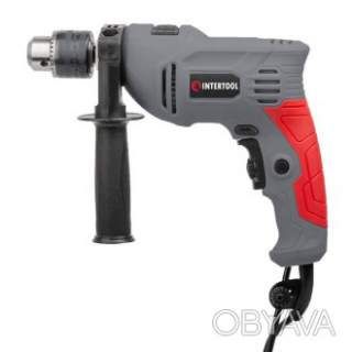 Дриль ударний, 0, 6 кВт, 0-3000 об/хв, 1, 5-13 мм, реверс INTERTOOL DT-0109