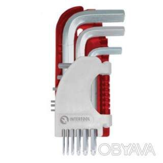 Набір ключів Г-подібних шестигранних, із кулястим наконечником, 9 шт., 1