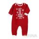 Новорічний ясельний комбінезон "Мій Перший Новий Рік. Орнамент", Червоний