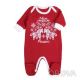 Ясельний новорічний комбінезон "Перше Різдво. Символ року", Червоний