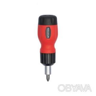 Викрутка реверсивна з комплектом насадок, 6 од., Cr-V INTERTOOL VT-1009