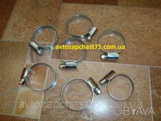 Хомути патрубків радіатора калина ваз 1117, 1118, 1119 (комплект 7 штук)