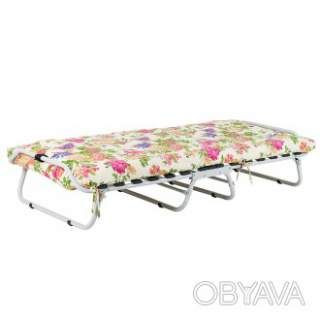 Кровать на ламелях VITAN d25 мм (Бязь Цветы)