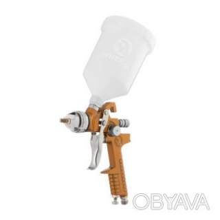 Фарбопульт пневматичний HVLP, форсунка: 1, 5 мм, верхній пластиковий бачок