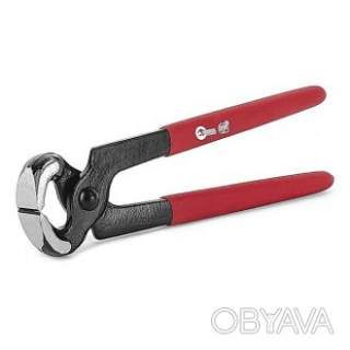 Кліщі торцеві для цвяхів, 200мм, C45, двошарові рукоятки INTERTOOL HT-0166