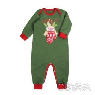 Новорічний комбінезон "Перше Різдво. Рукавичка", Зелений